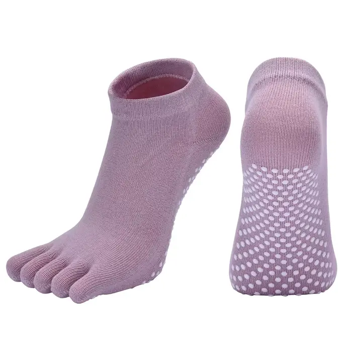 Offre spéciale femmes anti-dérapant Yoga chaussettes doigts Fitness Pilates chaussettes gymnastique 