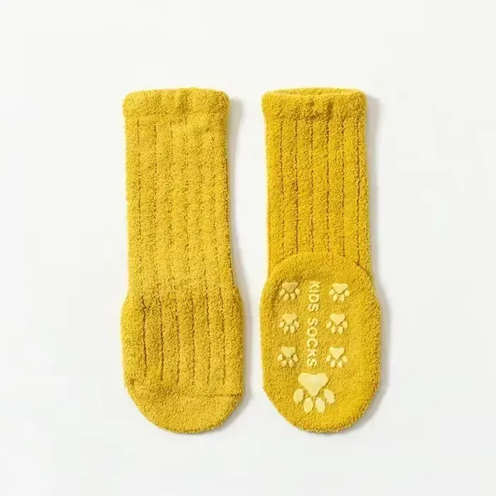 Chaussette chaude pour bébé, simplicité, couleur unie, pour enfant en bas âge, garçon et fille, inté