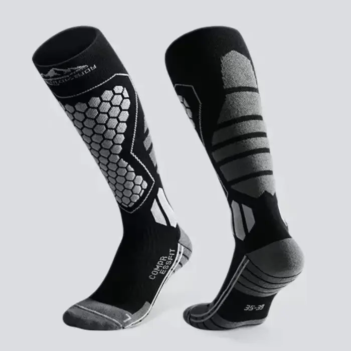 Nouvelles chaussettes de ski épaisses, respirantes, à compression thermique, antidérapantes, anti-hu