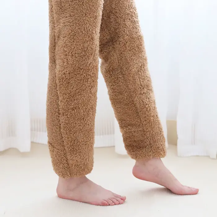 Chaussettes de noël chaudes d'hiver au-dessus du genou, bas polaires chauds et moelleux, couvre-jamb