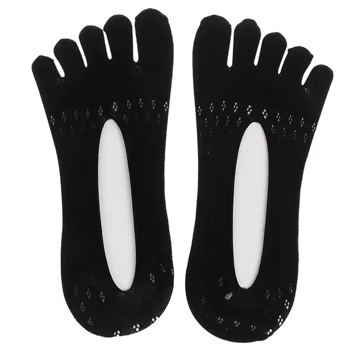 Chaussettes d'été à orteils en maille ajouré, absorbant la sueur, bateau, chaussettes courtes à la c