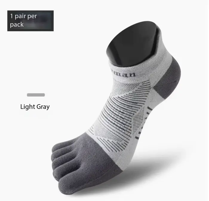 1 Paire de Chaussettes de Course à Cinq Doigts, Chaussettes de Sport Fines et Respirantes pour l'Été