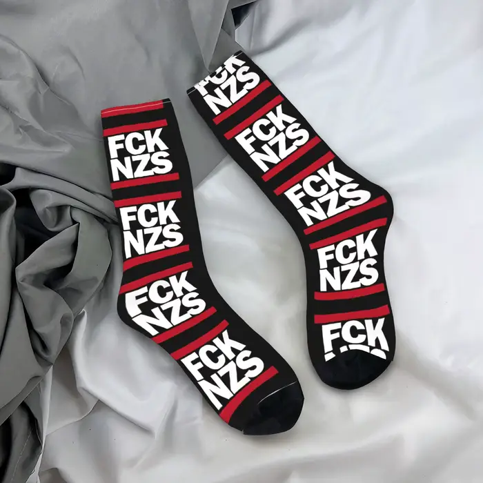 Fck Nzs Chaussettes Kawaii Bas Chaussettes d'extérieur douces pour hommes Chaussettes antidérapantes