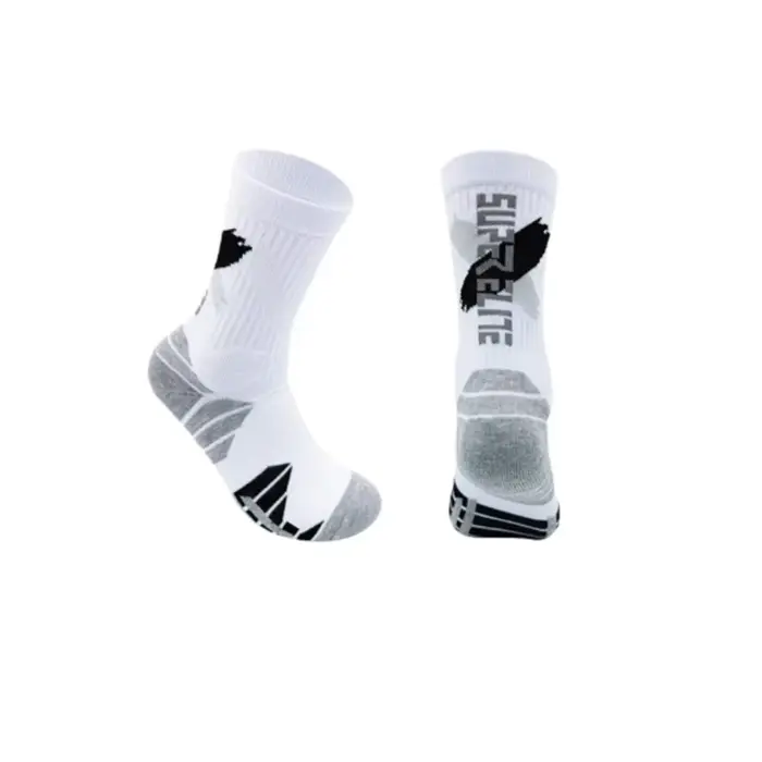 1 paire de chaussettes de sport professionnelles à tube haut, pratiques, pour le cyclisme en plein a