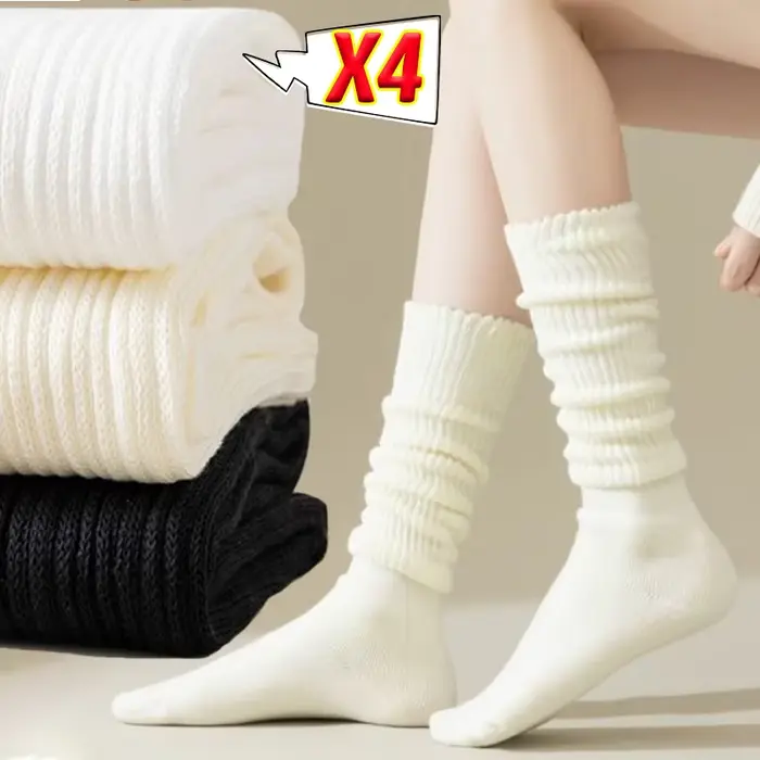 Chaussettes Vintage Simples et Cool à Tubes Moyens