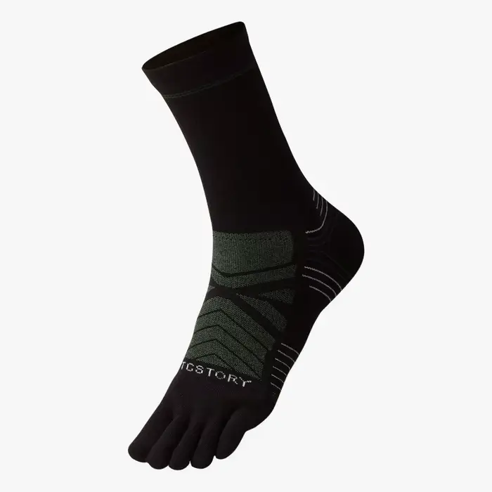 1 paire de chaussettes de sport longues en laine pour hommes, tissu à séchage rapide, absorbant la s