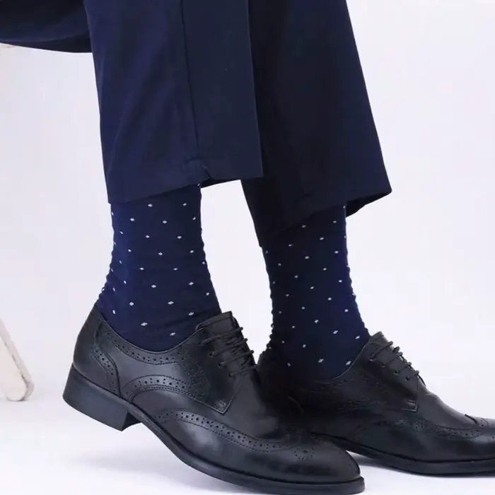 1/5 paires hommes diamant modèle affaires mi Tube chaussettes Anti odeur absorbant la sueur confortable respirant