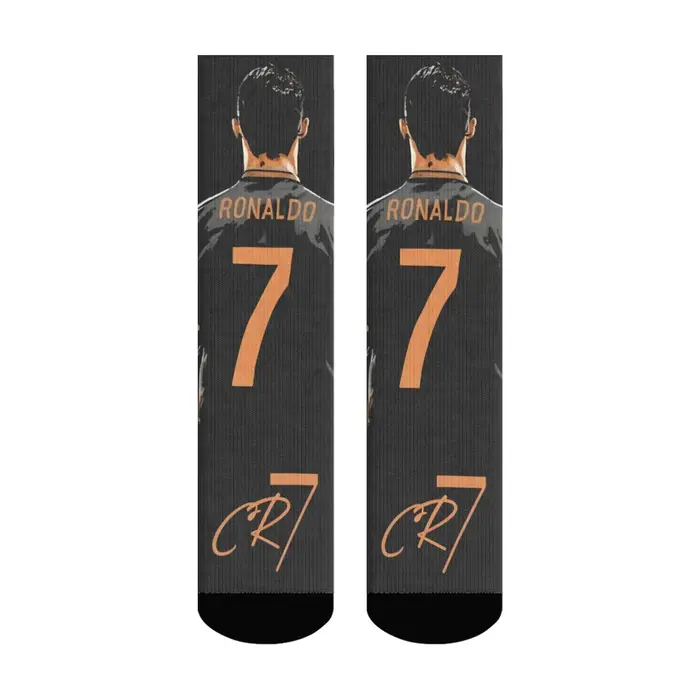CR7 Cristiano Ronaldo nouveauté heureux hommes chaussettes Harajuku Hip-Hop tendance chaussettes drô