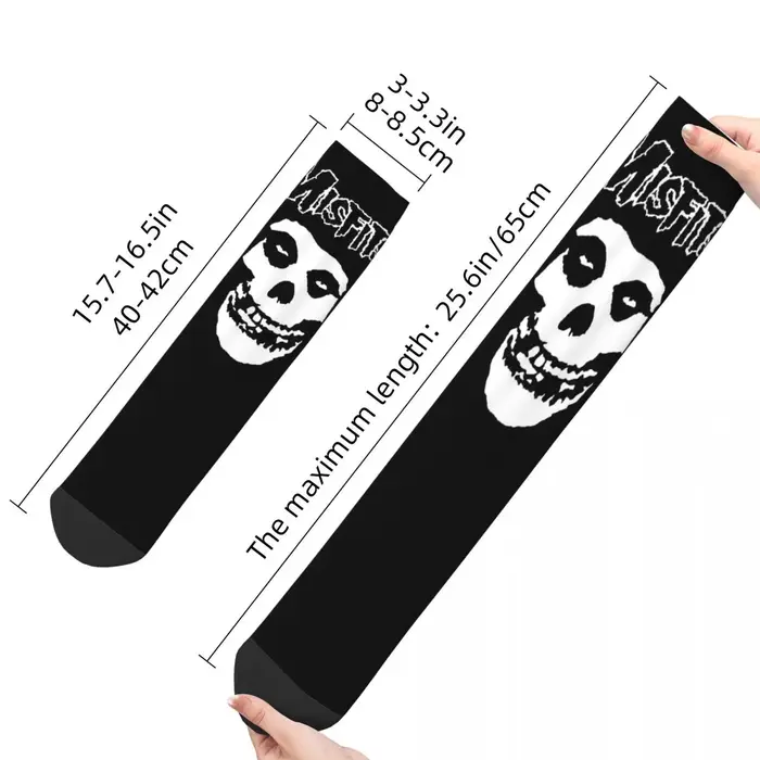 Misfits-Chaussettes de football longues en polyester pour hommes et femmes