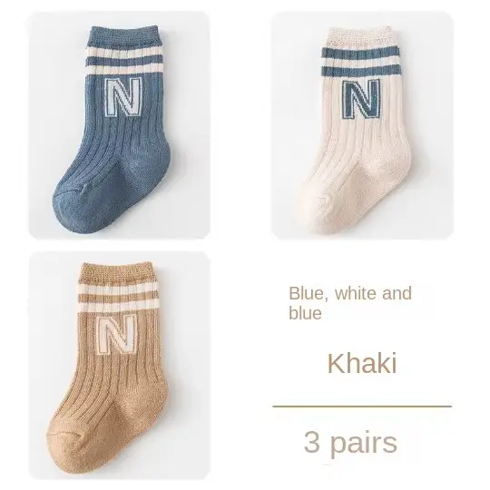 3 paires de chaussettes antidérapantes pour bébés garçons et filles, chaussettes mignonnes pour nouv