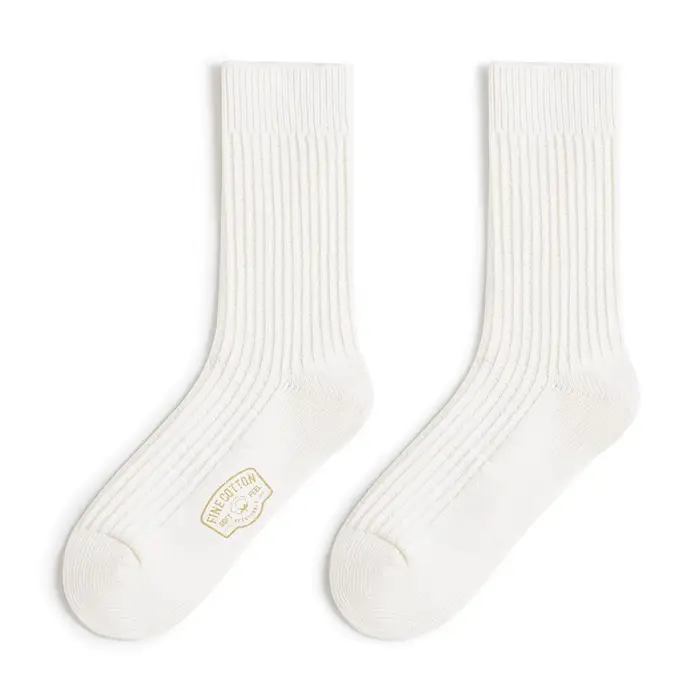 Maden – chaussettes mi-mollet tissées gaufrées pour hommes, 3 paires de chaussettes épaisses en coto