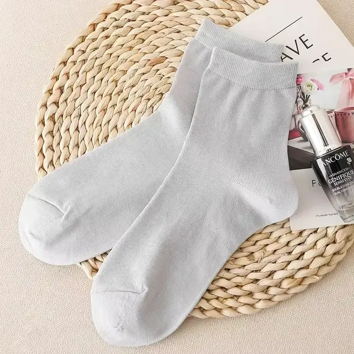 Chaussettes en soie de mûrier pour femmes, fines, anti-odeur, respirantes, absorbant la transpiratio