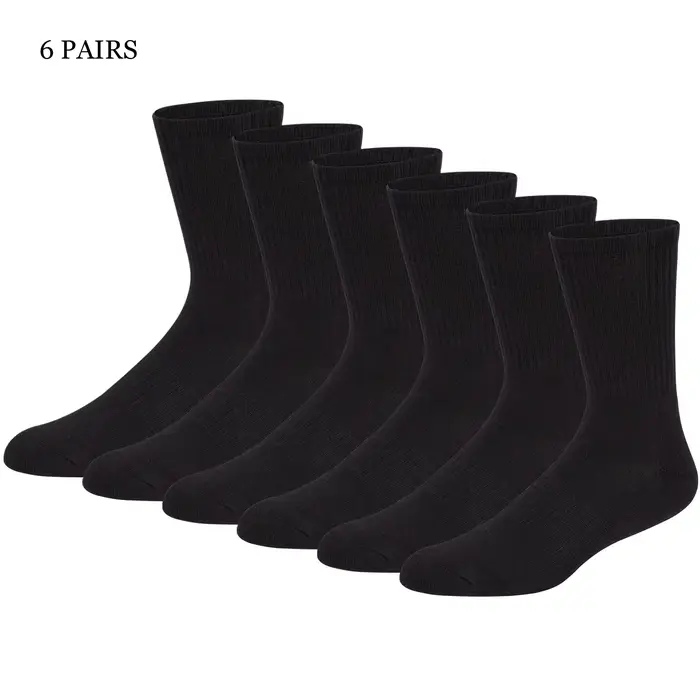 Match-Up Chaussettes de sport en éponge pour hommes (6 PAIRES)