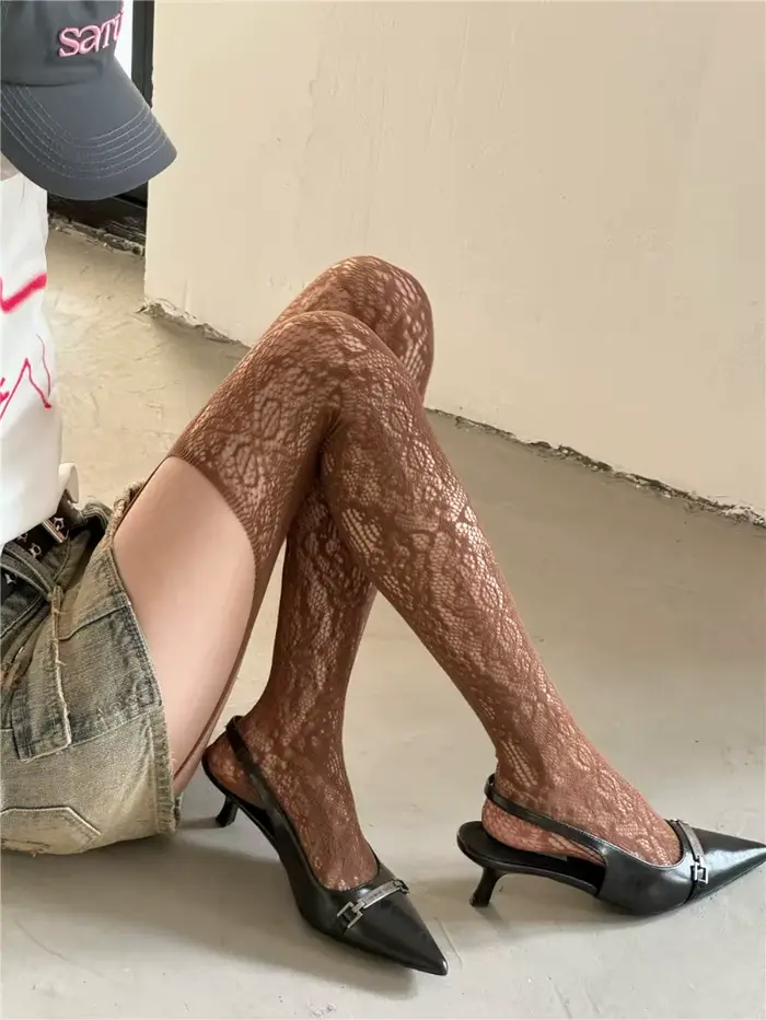 Chaussettes hautes imprimées pour femmes