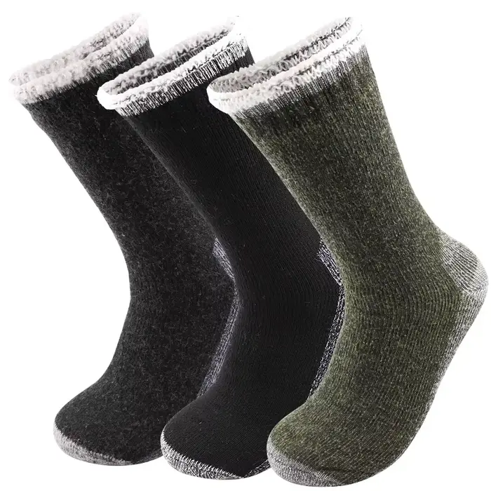 3 paires de chaussettes de sport de plein air épaisses de haute qualité pour hommes et femmes, chaus