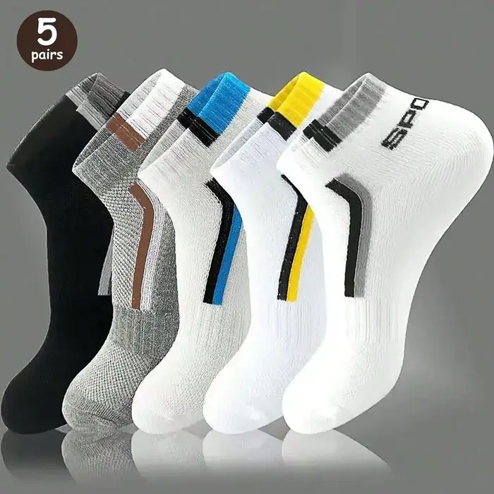 6/12 paires de chaussettes basses colorées pour hommes, mode confortable, automne, classique, noir, 