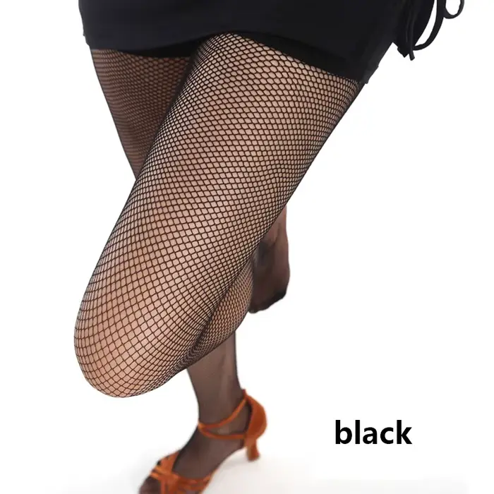 Collants latins petite maille collants Caramel coton entrejambe chaussettes de danse moderne résista