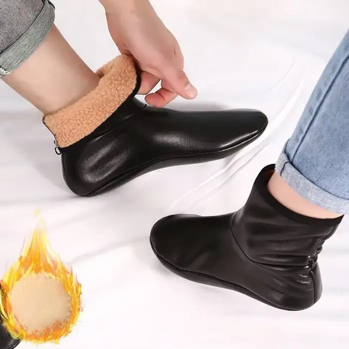 1/3/5 paires de chaussettes de prière musulmanes noires à haute élasticité, en cuir PU de haute qual