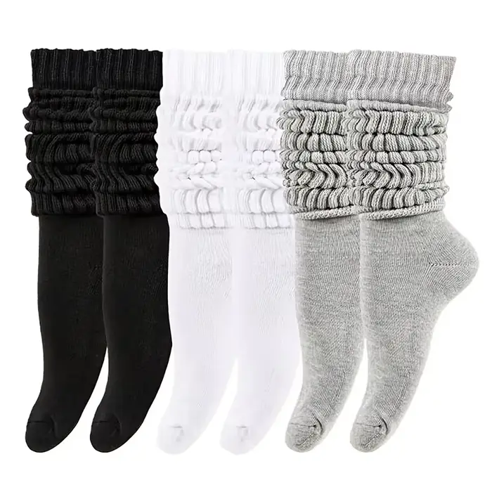 3 paires de chaussettes empilables pour femmes