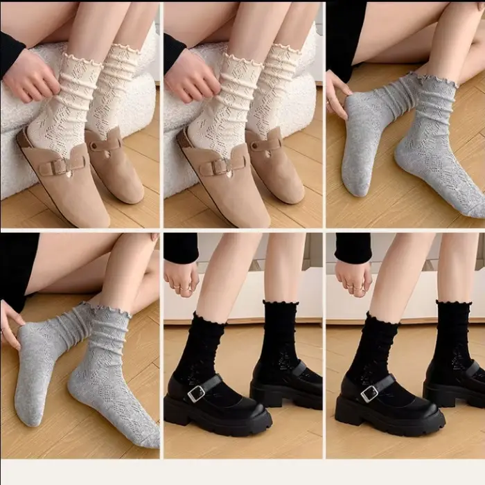Chaussettes mi-tube pour femmes