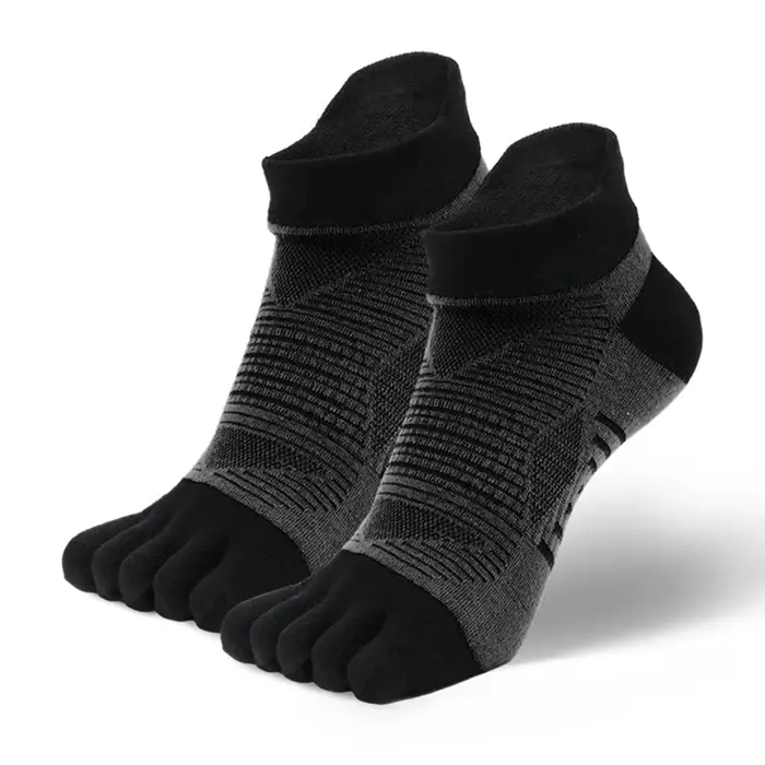 COOLMAX chaussettes de sport à cinq doigts bout Invisible course athlétique randonnée en plein air c