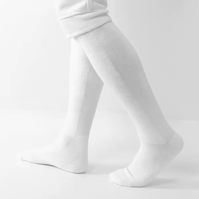 Chaussettes d'escrime professionnelles en coton blanc pour enfants et adultes