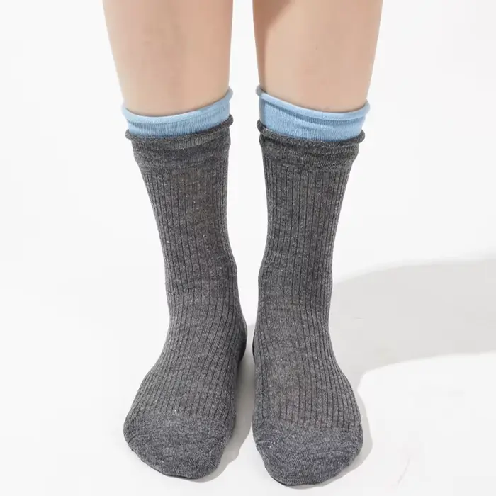 Chaussettes Simples en Coton pour Femme