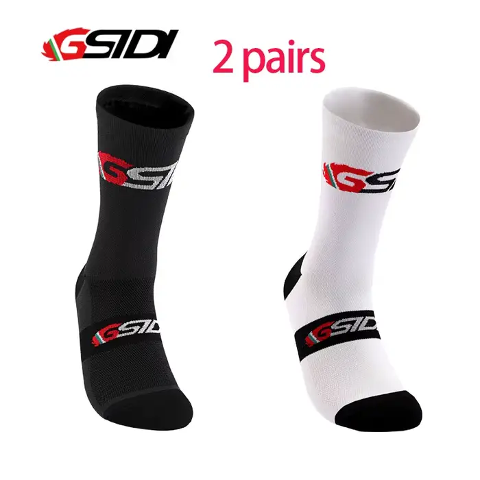 GSIDI – chaussettes de cyclisme pour hommes et femmes, 2 paires, pour Sports de plein air, vélo de r