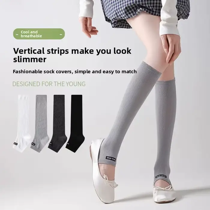 Chaussettes mi-longues Style Mary Jane pour femmes