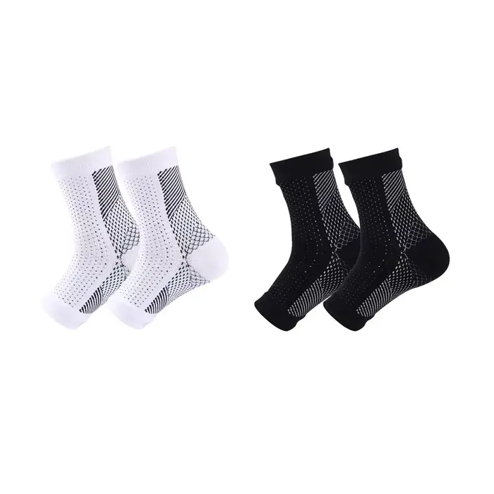 1 paire de chaussettes de Compression unisexes, attelle de soutien de la cheville, conception apaisante pour hommes et femmes, bas de Compression de jambes confortables