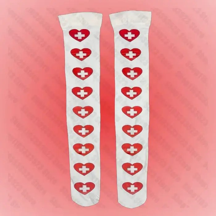 Chaussettes longues de style Y2K pour femmes et filles, chaussettes au-dessus des genoux, impression