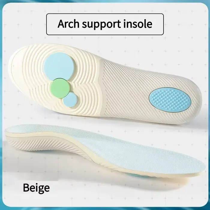 1 paire de chaussures de sport semelles intérieures soutien de la voûte plantaire semelle intérieure
