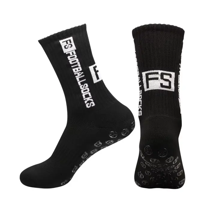 1/6/10 paires de chaussettes de sport antidérapantes à semelle en tissu éponge pour le football