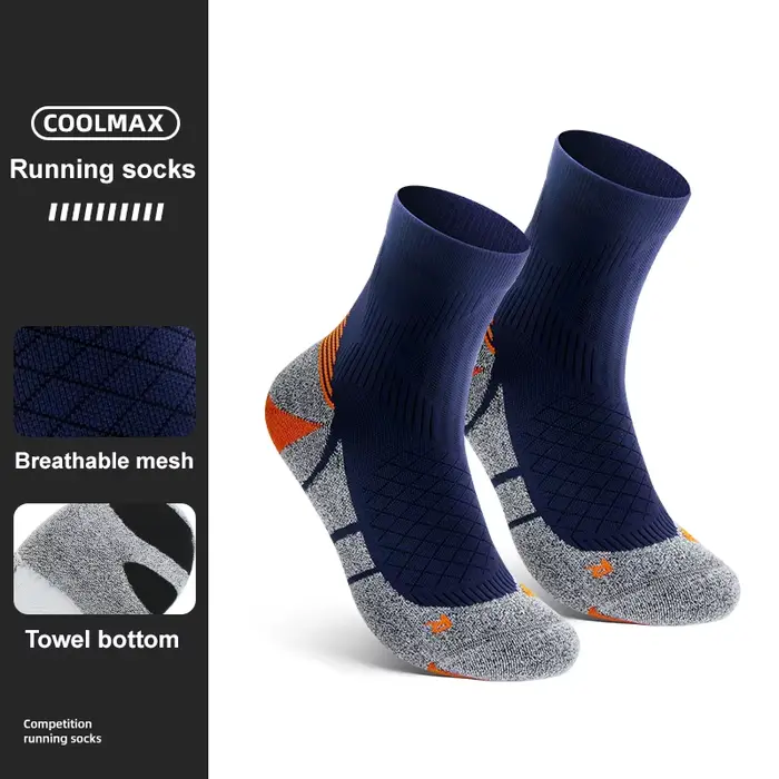 Hommes Coolmax chaussettes de Sport équitation cyclisme basket-ball course Sport chaussette été rand