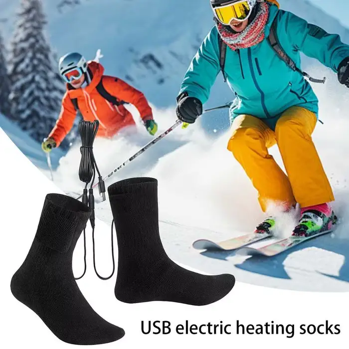 Chaussettes chauffantes d'hiver chauffe-pieds à chauffage rapide