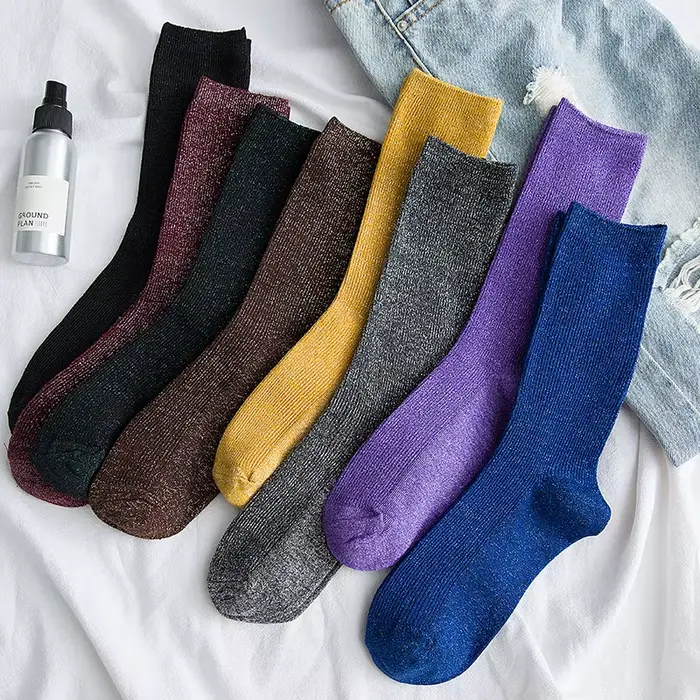Chaussettes scintillantes pour femmes