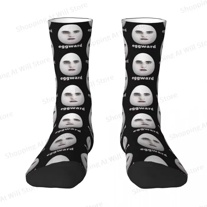 Edward Cullen Eggward hommes femmes chaussettes heureuses cyclisme nouveauté printemps été automne hiver bas cadeau