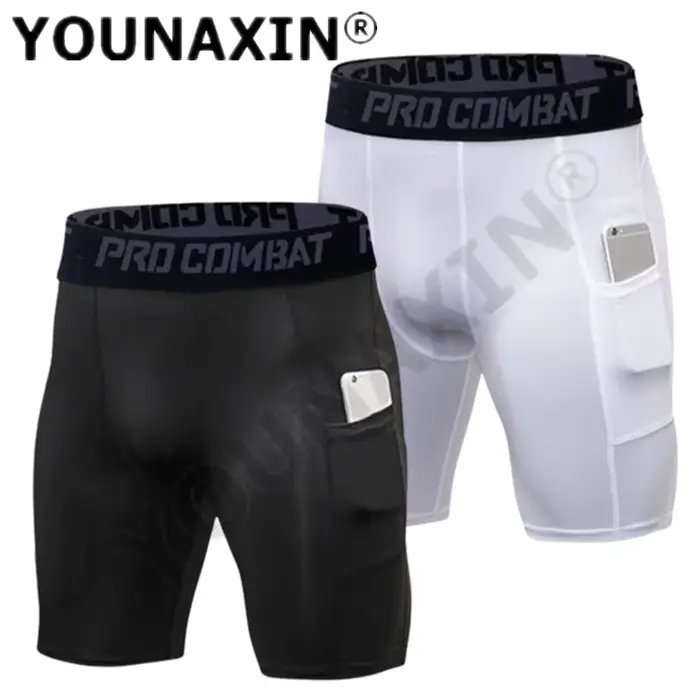 Collants de sport noirs pour hommes
