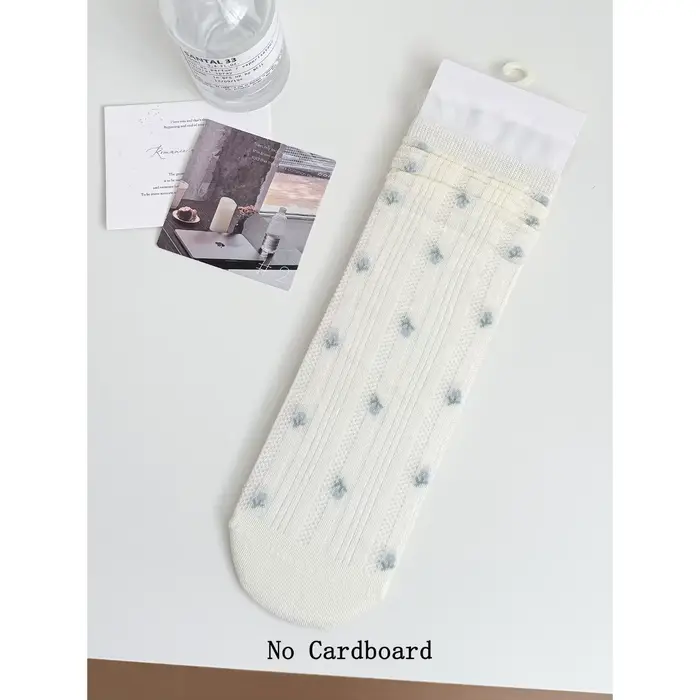 Chaussettes fines à fleurs en dentelle pour femmes, chaussettes longues respirantes pour filles, à l