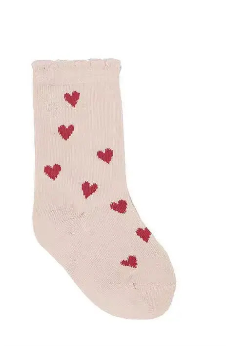 Chaussettes en coton à motif de fleurs pour enfants, jolies chaussettes pour filles et garçons, acce