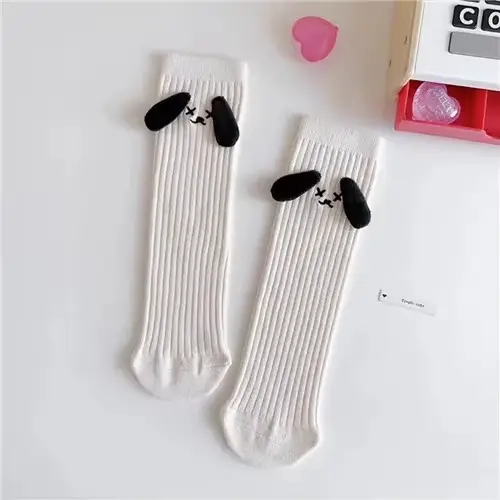 Chaussettes en coton de dessin animé pour filles et femmes, douces et mignonnes, taille unique, long