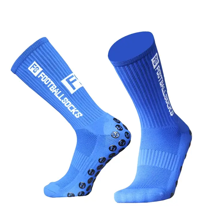 Nouveau Style FS chaussettes de Football rondes en Silicone ventouse poignée anti-dérapant chaussett