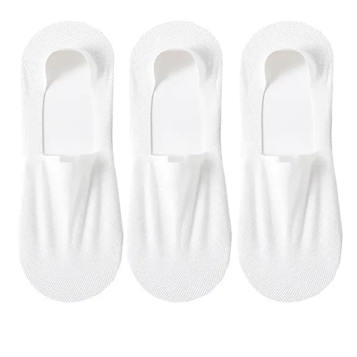 3 paires de chaussettes bateau pour hommes, fines, respirantes, douces, décontractées, invisibles, d