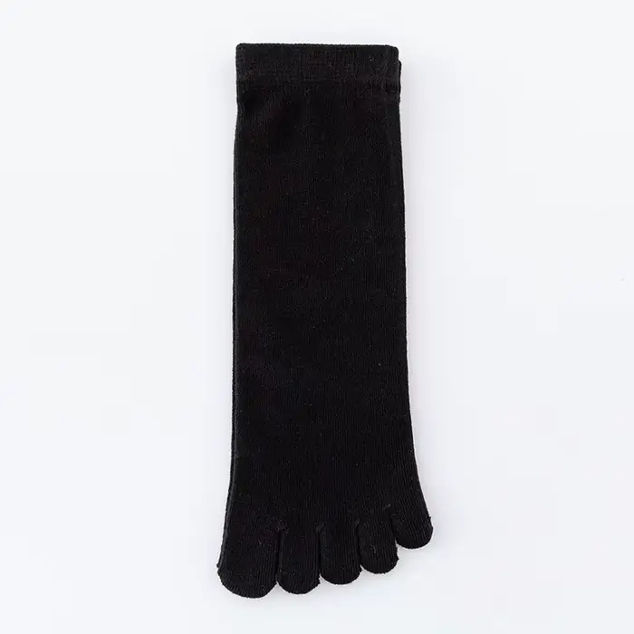 Chaussettes en coton à cinq doigts pour hommes, respirantes, courtes, chaussettes d'équipage de rinç