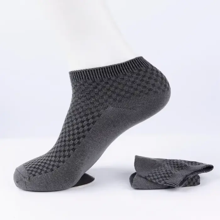 Chaussettes en Fibre de Bambou pour Homme, Haute Qualité, Respirantes, Nouvelle Compression, Solide,