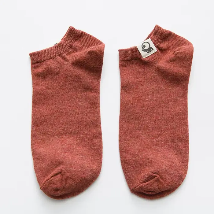 Chaussettes pour hommes, grandes tailles, respirantes, à la cheville, courtes, mignonnes, joyeuses C
