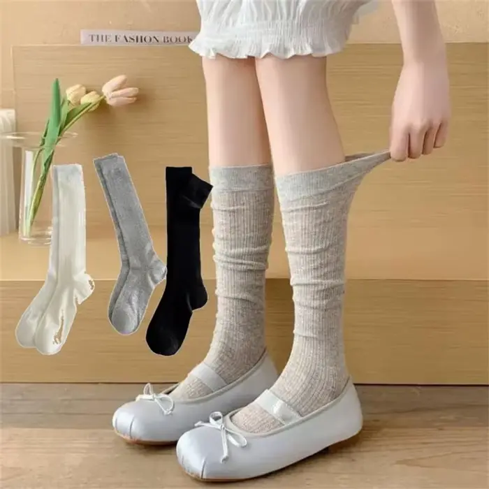 1-8 paires femmes été plaine décontracté coton longues chaussettes femme respirant maille creuse conception mince mode doux Style empilé chaussettes