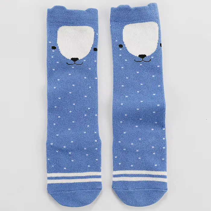 Chaussettes anti-aldes en coton pour bébé, motif animal, dessin animé, renard, chat, mignon, nouveau