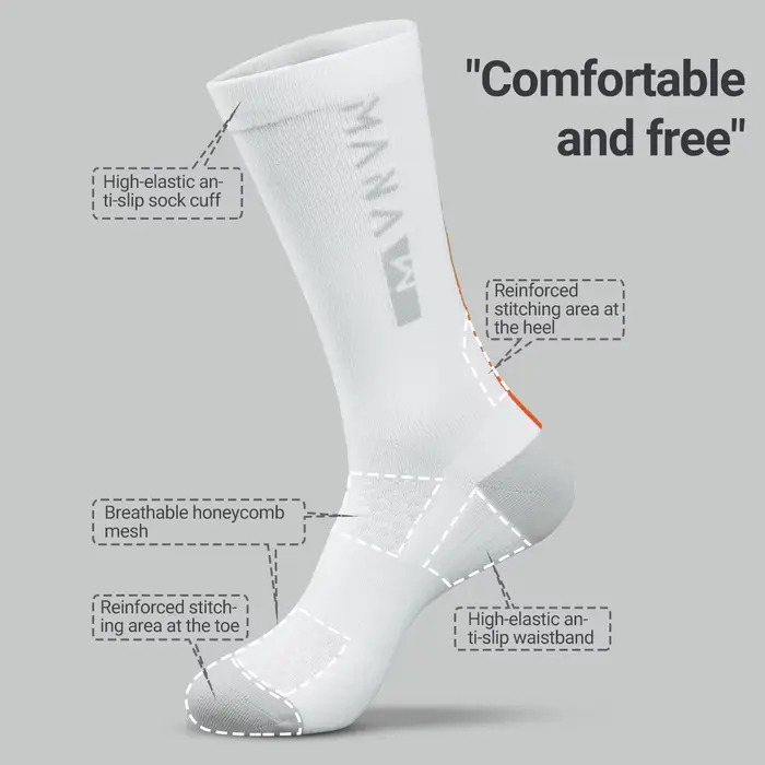 MANA Chaussettes de cyclisme respirantes à séchage rapide