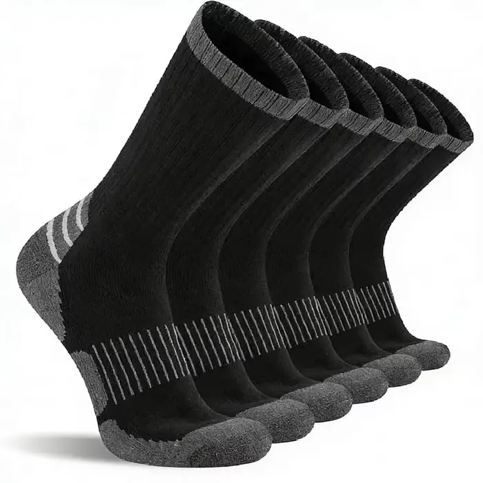 Chaussettes pour hommes, chaussettes de travail robustes, respirantes, rembourrées, 3 paires